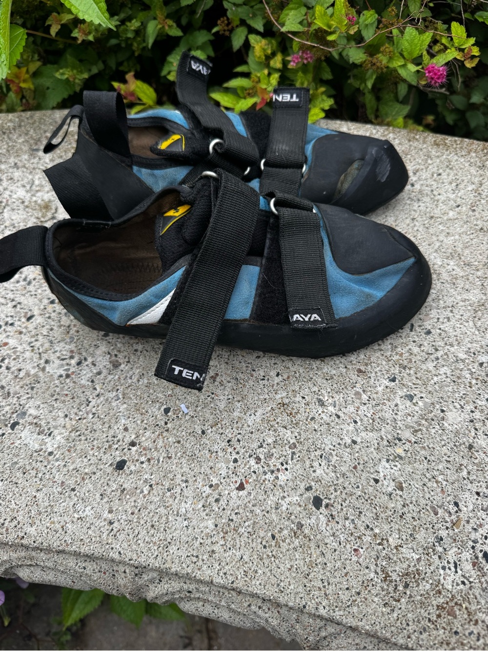 Tenaya Blue Climbing Shoes Size 7